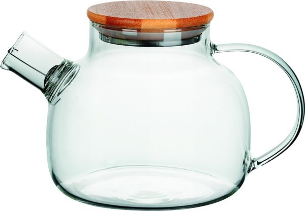 Заварник RINGEL JOY 1000мл, боросилікатне скло, бамбукова кришка (RG-0002/1000)