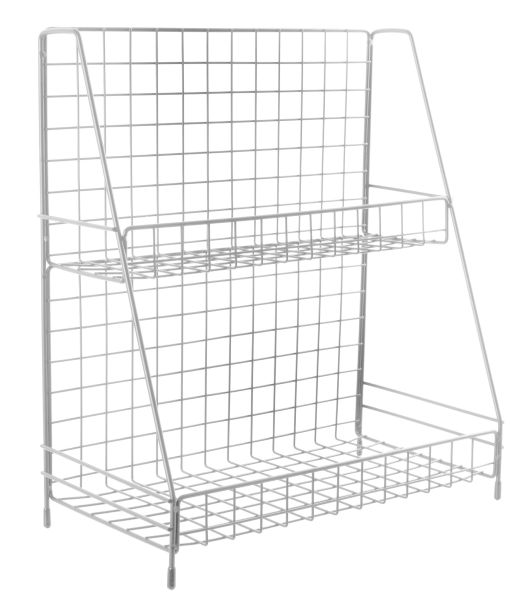 Полка двухярусная RINGEL Raum 30*15.5*34 белая (RG-025W)