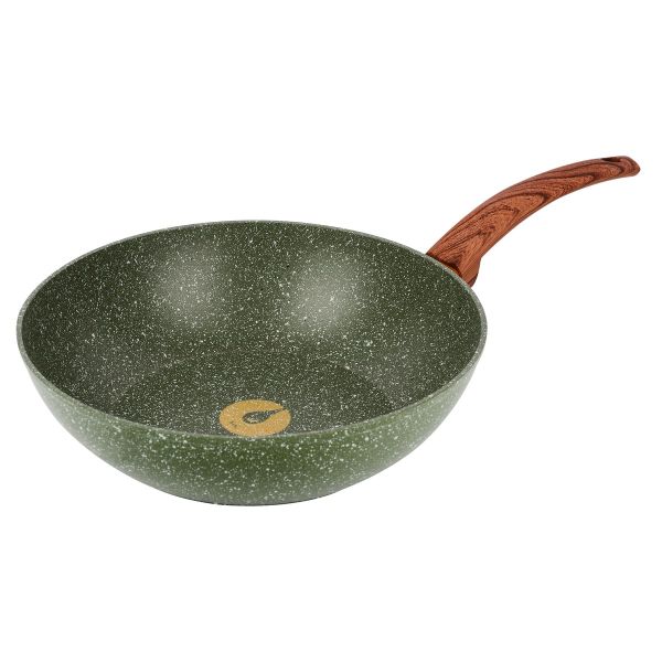 Сковорода алюмінієва WOK RINGEL Pesto без кришки, 28 см (RG-1137-28 w)