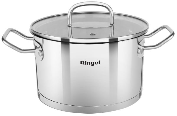 Каструля з кришкою RINGEL PRIME 4.7л, 22 см (RG 2019-22)