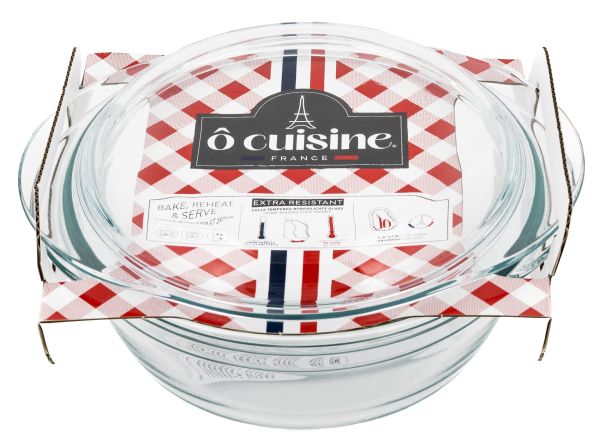 Кастрюля стеклянная круглая O CUISINE с крышкой 2.3 л + 0.7 л (208AC00/2043)