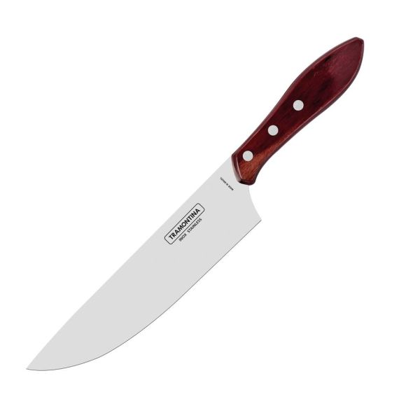 Нож для мяса (широкое лезвие) TRAMONTINA Barbecue POLYWOOD (красное дерево) 203 мм (21191/178)