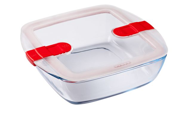 Форма для запекания квадратная PYREX CK&HT с крышкой 2,2 л, 25х22х7 см (212PH00/7644)
