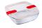 Форма для запекания квадратная PYREX CK&HT с крышкой 2,2 л, 25х22х7 см (212PH00/7644)