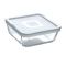 Форма для запекания квадратная PYREX Cook&Freez с крышкой 0,85 л, 15х15 см (218P001/7946)