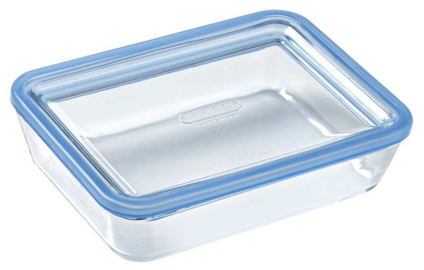 Форма для запекания прямоугольная PYREX Pure Glass с крышкой 0,8 л, 19х14х5 см (241A000/8046) / Форма Pure Glass
