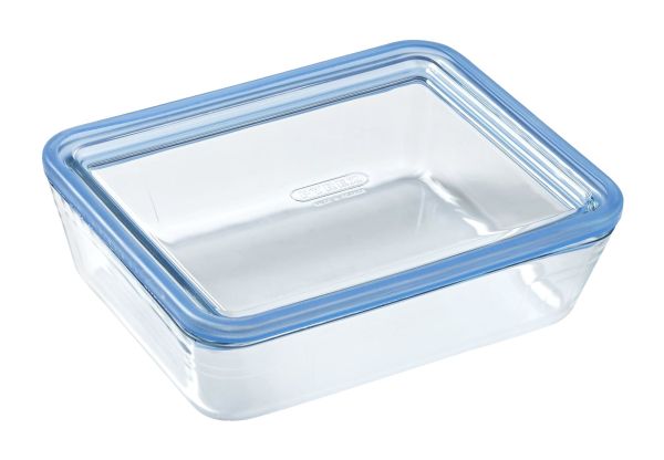 Форма для запекания прямоугольная PYREX Pure Glass со стеклянной крышкой 1.5 л, 22x17x7 см (242A000/8045)