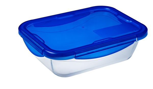 Форма для запекания прямоугольная PYREX CK&GO с крышкой 3,3 л, 30х23х9 см (283PG00)