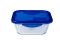 Форма для запекания квадратная PYREX CK&GO с крышкой 0,8л, 16х16х6 см (285PG00)