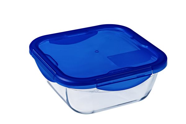 Форма для запекания квадратная PYREX CK&GO с крышкой 1,9 л, 21х21х8 см (286PG00)