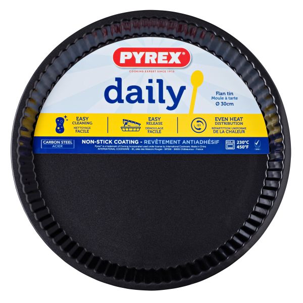 Форма для запекания круглая (волнистые бортики) PYREX DAILY 1.8 л, 30 см (DM31BN6/3046)