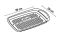 Противень прямоугольный для выпечки PYREX Asimetria 33х25 см (AS33BV0/7646)
