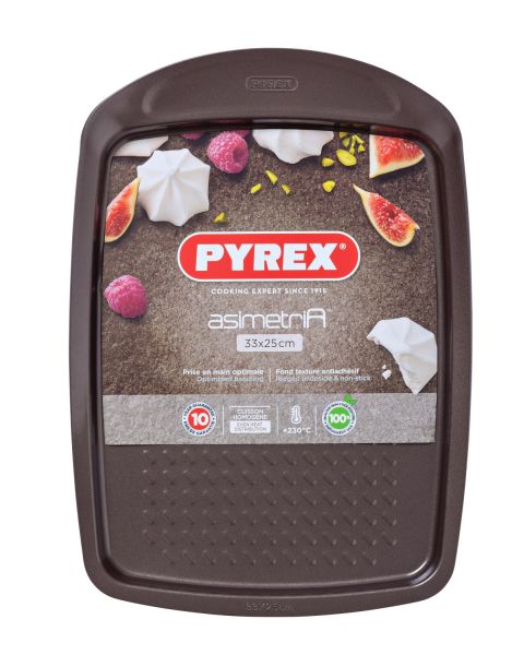 Противень прямоугольный для выпечки PYREX Asimetria 33х25 см (AS33BV0/7646)
