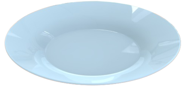 Тарілка супова LUMINARC PLUMI PARADISE BLUE 22 см (V9222)