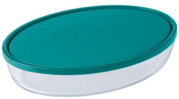 Форма для запекания овальная PYREX с крышкой 3.1 л, 35х24х6 см (346P002/7645)