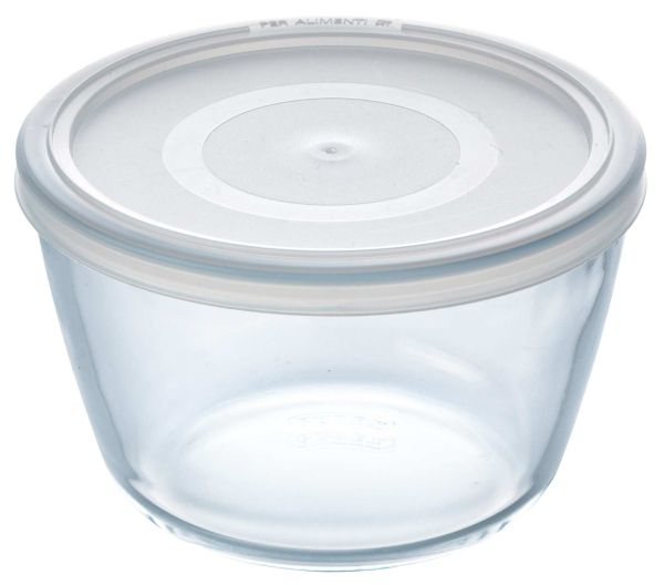 Форма для запекания круглая PYREX Cook&Freez с крышкой 1,1 л, 15х10 см (154P001/7944)