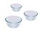 Набор мисок PYREX, 3 шт (0,7 л, 1,1 л, 2,3 л) (913S603/8044)