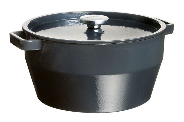 Каструля чавунна з кришкою PYREX Slow Cook grey кругла 6.3 л, 28 см (SC4AC28/6641)
