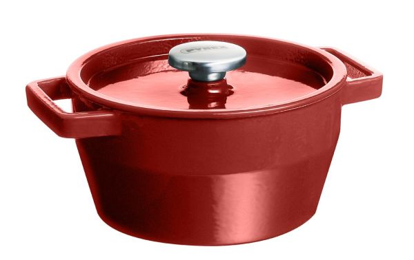 Каструля чавунна з кришкою PYREX Slow Cook red кругла 4л 24 см (SC5AC24/8041)