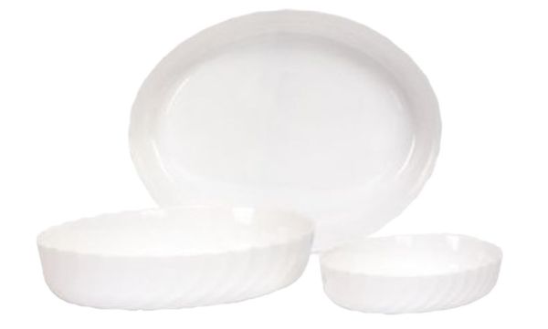 Набір форм для запікання LUMINARC SMART CUISINE TRIANON, овальні 36х29см/32х24см/22х16см (P7773)