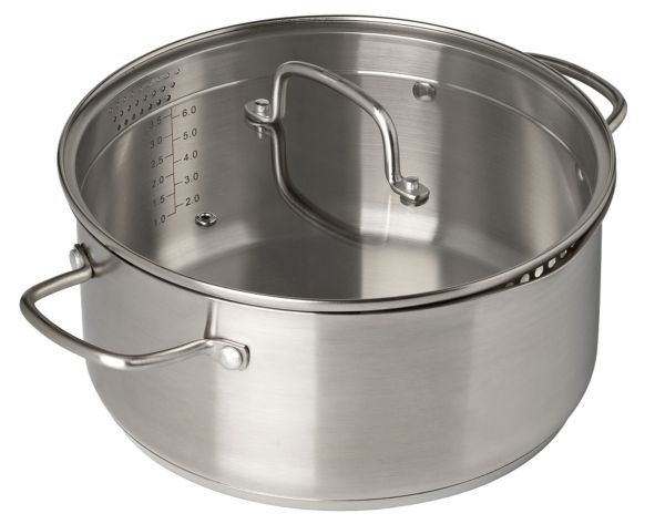 Каструля з кришкою PYREX INFINITY fixed handle 4.1л, 24см (SR24AEX/8042)