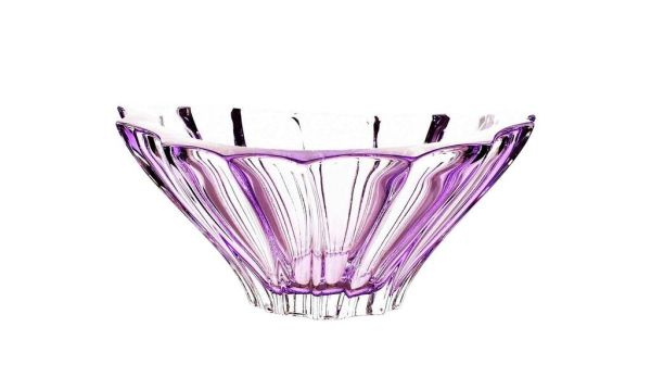 Конфетница Bohemia Plantica Amethyst 220 мм (6KG02 72T30 220 F)