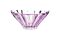 Конфетница Bohemia Plantica Amethyst 220 мм (6KG02 72T30 220 F)