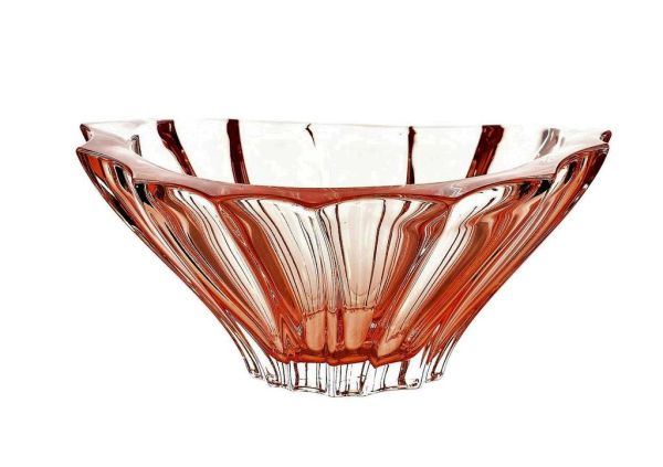 Конфетница Bohemia Plantica Pink 220 мм (6KG02 72T31 220 P)