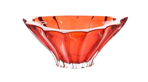Конфетница Bohemia Plantica Red 220 мм (6KG02 72T62 220 R)
