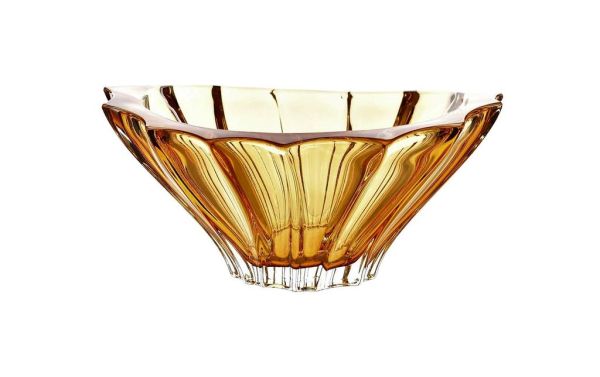 Конфетница Bohemia Plantica Amber 220 мм (6KG02 72W13 220)