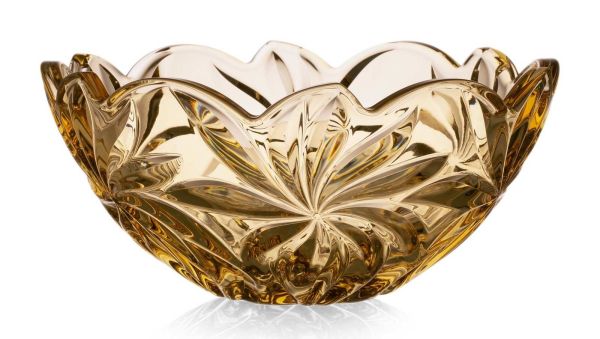 Фруктовница Bohemia Flora Amber 280 мм (6KG79 72W13 280 H)