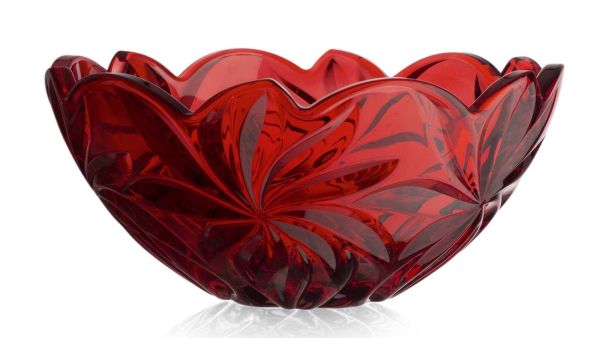 Фруктовница Bohemia Flora Red 280 мм (6KG79 72T62 280 R)