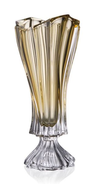 Ваза на ножке Bohemia Plantica Amber 400 мм (8KG97 72W13 400 H)