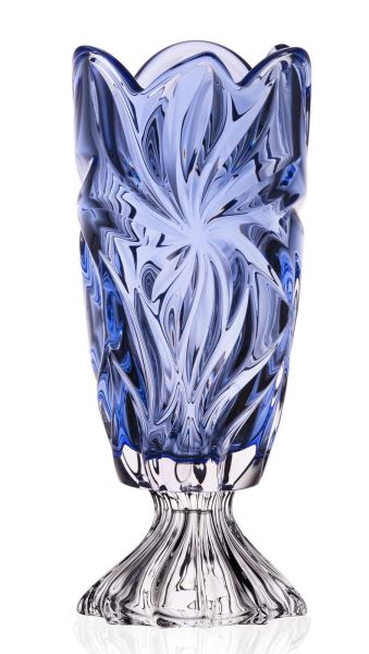 Ваза на ножке Bohemia Flora Blue 365 мм (8KH29 72S96 365 M)