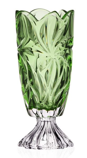 Ваза на ножке Bohemia Flora Green 365 мм (8KH29 72T27 365 Z)