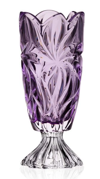 Ваза на ніжці Bohemia Flora Amethyst 365 мм (8KH29 72T30 365 F)