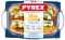 Стеклянная кастрюля прямоугольная PYREX с крышкой 2.9 л + 1.6 л (465A000/8444)