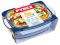 Стеклянная кастрюля прямоугольная PYREX с крышкой 2.9 л + 1.6 л (465A000/8444)