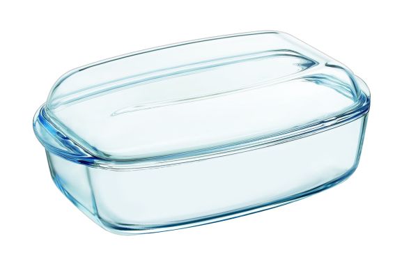 Каструля скляна прямокутна PYREX з кришкою 2.9 л + 1.6 л (465A000/8444)