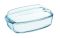 Стеклянная кастрюля прямоугольная PYREX с крышкой 2.9 л + 1.6 л (465A000/8444)