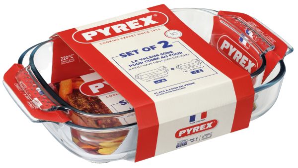 Набор форм для запекания прямоугольных PYREX CLASSIC (35х23см, 31х20см) 2 предмета (913S609/8045)