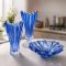 Ваза для цветов на ножке Bohemia Plantica Blue 400 мм (8KG97 72S96 400 M)