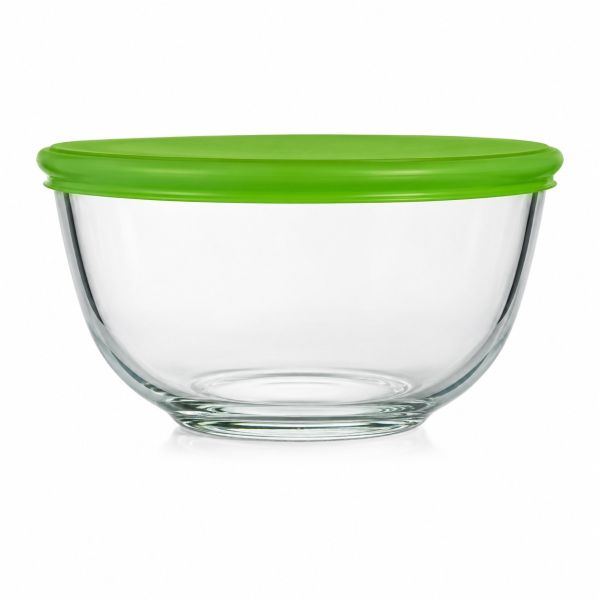 Миска скляна PYREX з кришкою 1.1 л, 17 см (179P000/8043)