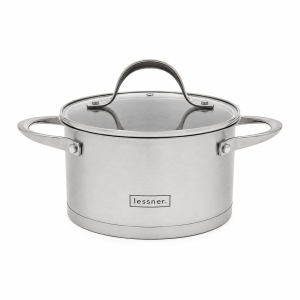 Кастрюля из нержавеющей стали с крышкой Lessner Stella, 1.8 л, 16 см (55882-16)
