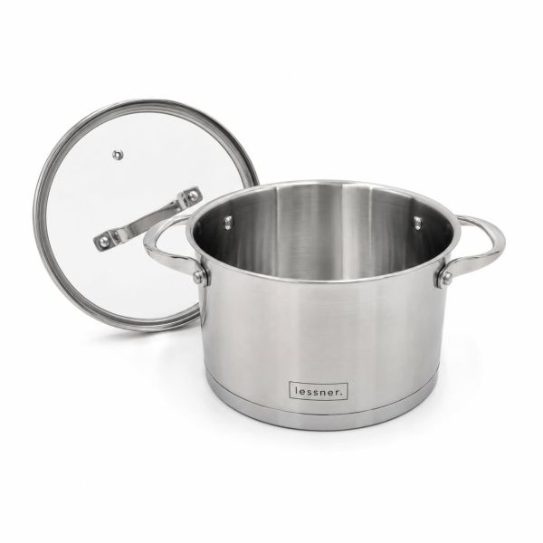 Кастрюля из нержавеющей стали с крышкой Lessner Stella, 2.6 л, 18 см (55882-18)