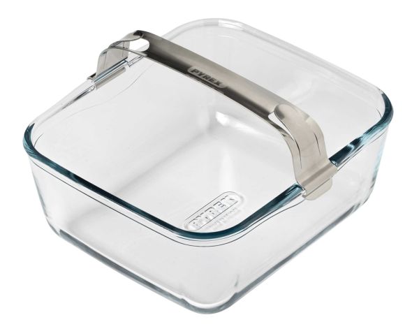 Форма для аерогриля квадратна з ручкою PYREX Airfryer 2 л, 20х17х8 см (301U300)