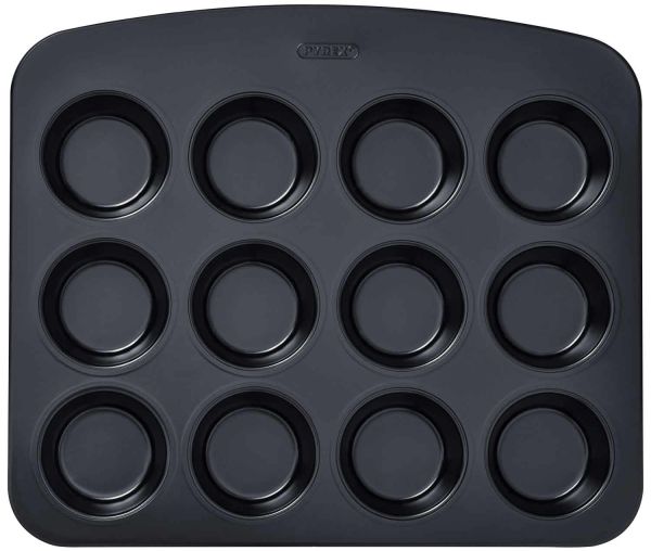 Форма для запекания кекса и маффинов прямоугольная PYREX Glide  12 шт (GL12BU6/8046)