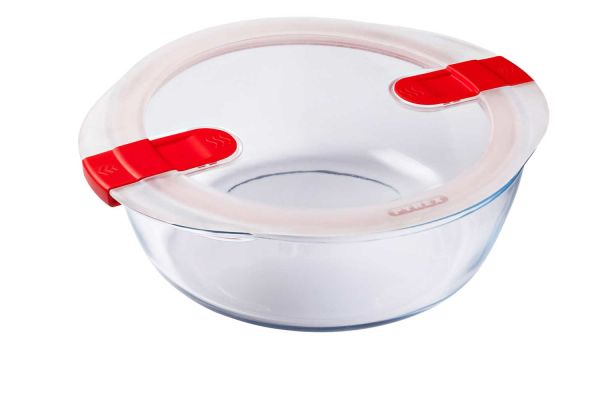 Форма для запекания круглая PYREX Cook&Heat с крышкой 2,3 л, 26х23х8 см (208PH00/7646)