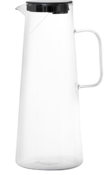 Глечик з кришкою RINGEL Grey Line, боросилікатне скло, 1800 мл (RG-0003/1800)