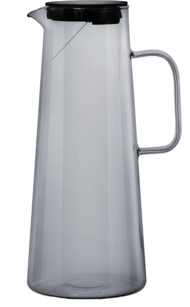 Глечик з кришкою RINGEL Grey Line (G), боросилікатне скло, 1800 мл (RG-0003/1800 (G))